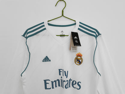 Camiseta Retro de Fútbol Real Madrid 2017 Manga Larga