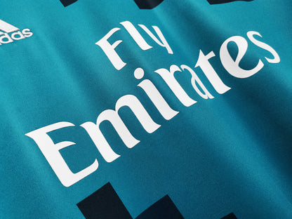 Camiseta Retro de Fútbol Real Madrid 2017 Aqua