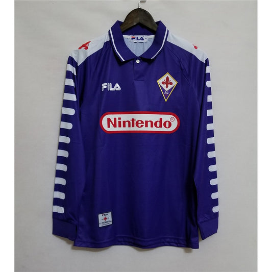 Camiseta Retro de Fútbol Fiorentina 1998 Manga Larga