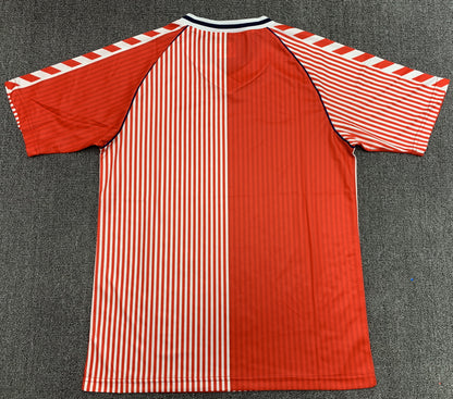 Camiseta Retro de Fútbol Dinamarca 1986