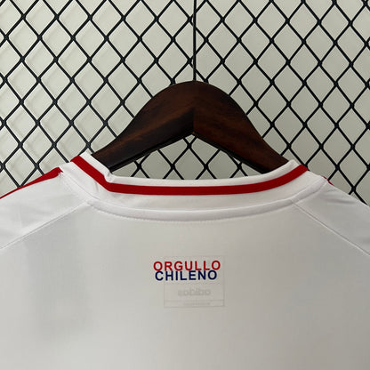 Camiseta de Futbol Chile 2024 (Versión Fanático Blanca)