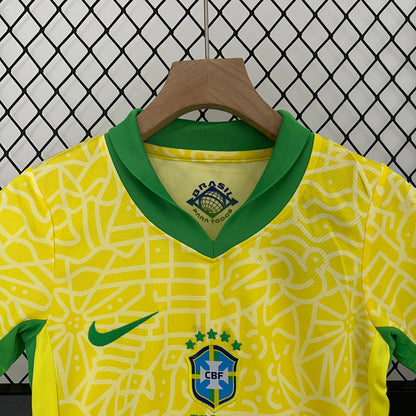 Conjunto de Fútbol para Niño Brasil 2024 Local