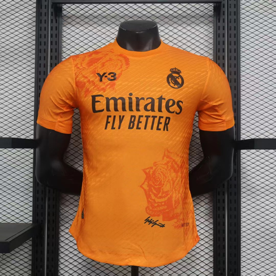 Camiseta de Futbol Real Madrid Y3 2024-2025 Orange