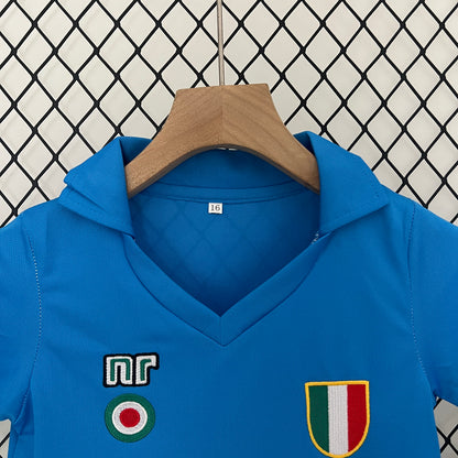 Camiseta Conjunto de Niño Retro de Fútbol Napoli 1987-1988