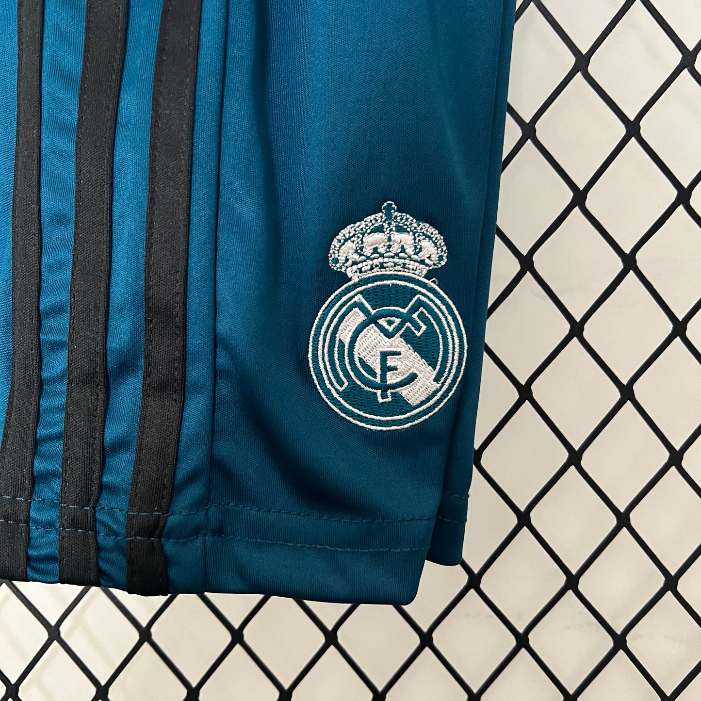 Camiseta Conjunto de Niño Retro de Fútbol Real Madrid 2017-2018 (Aqua)