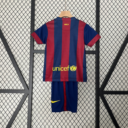 Camiseta Conjunto de Niño Retro de Fútbol Barcelona 2014-2015