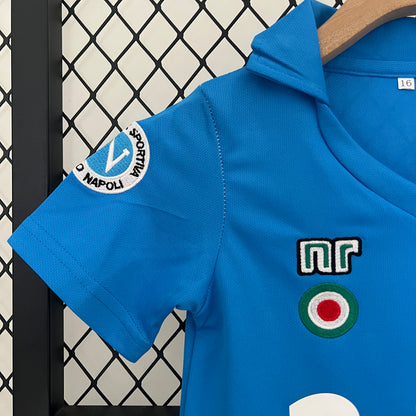 Camiseta Conjunto de Niño Retro de Fútbol Napoli 1987-1988