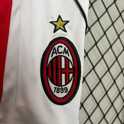 Camiseta Conjunto de Niño Retro de Fútbol AC Milan 2006-2007 Blanca