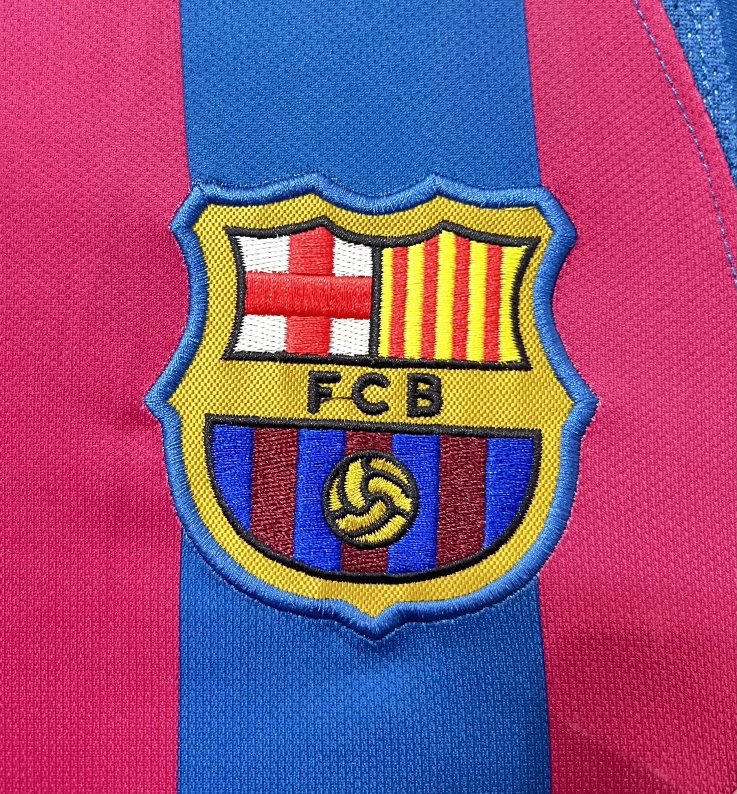 Camiseta Retro de Fútbol Barcelona Local Liga de Campeones Edición 2005 ML