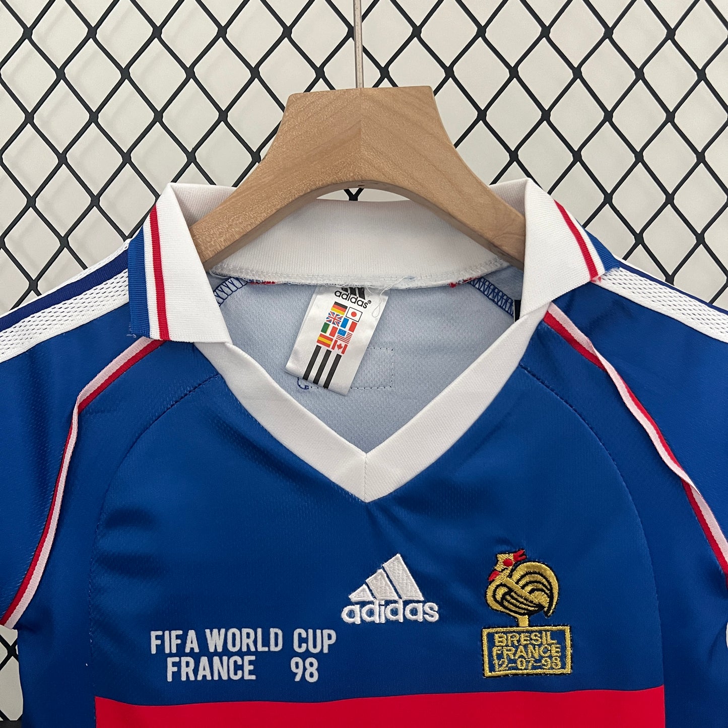 Camiseta Conjunto de Niño Retro de Fútbol Francia 1998