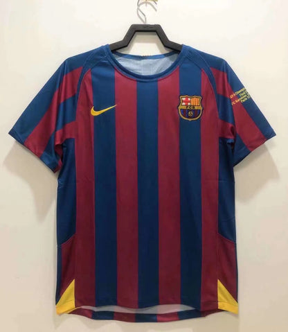 Camiseta Retro de Fútbol Barcelona Local Liga de Campeones Edición 2005