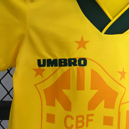 Camiseta Conjunto de Niño Retro de Fútbol Brasil 1994