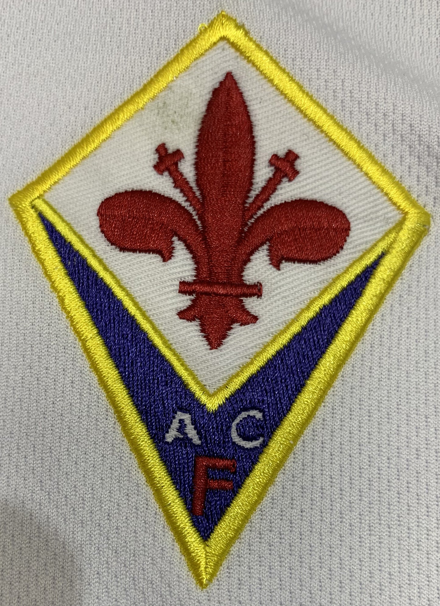 Camiseta Retro de Fútbol Fiorentina 1998 Visitante Blanco