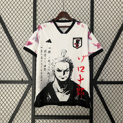 Camiseta de Futbol Temática Japón (One Piece Roronoa Zoro 2024)