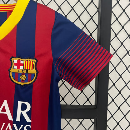 Camiseta Conjunto de Niño Retro de Fútbol Barcelona 2013-2014