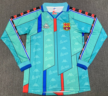 Camiseta Retro de Fútbol Barcelona 1996 - 1997 Visitante ML