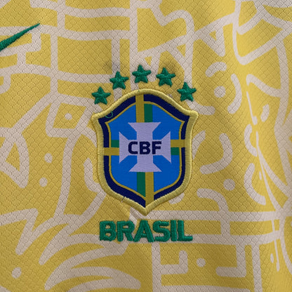 Conjunto de Fútbol para Niño Brasil 2024 Local