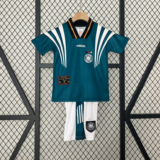 Camiseta Conjunto de Niño Retro de Fútbol Alemania 1996 (Verde)