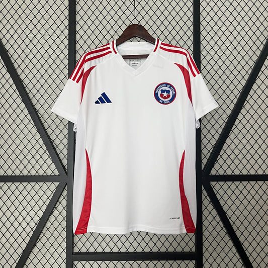 Camiseta de Futbol Chile 2024 (Versión Fanático Blanca)