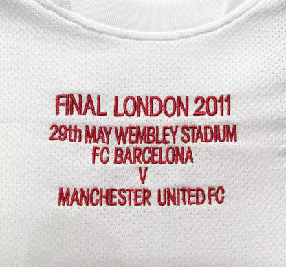 Camiseta Retro de Fútbol Manchester United edición de la Liga de Campeones 2011 - 2012 visitante