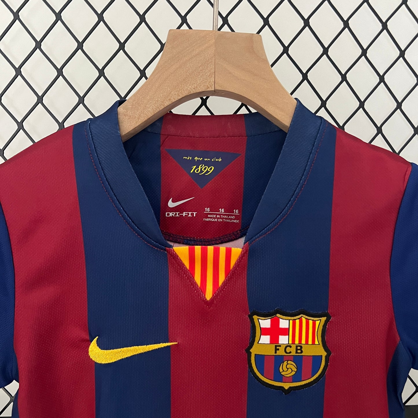 Camiseta Conjunto de Niño Retro de Fútbol Barcelona 2014-2015