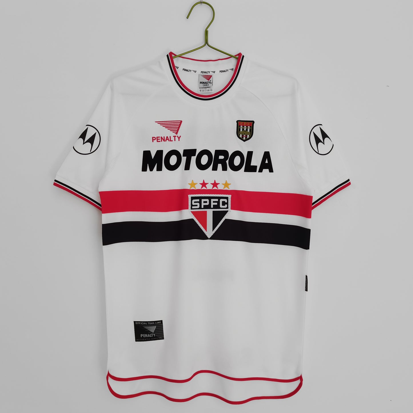 Camiseta Retro de Fútbol Sau Paulo FC 2000 cuello redondo