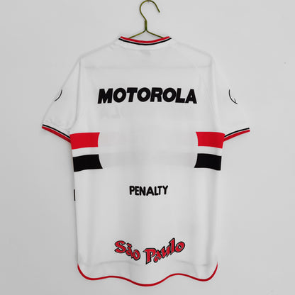 Camiseta Retro de Fútbol Sau Paulo FC 2000 cuello redondo