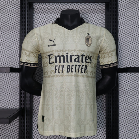 Camiseta de Futbol Temática AC Milan (Pleasures 2023 Beige)