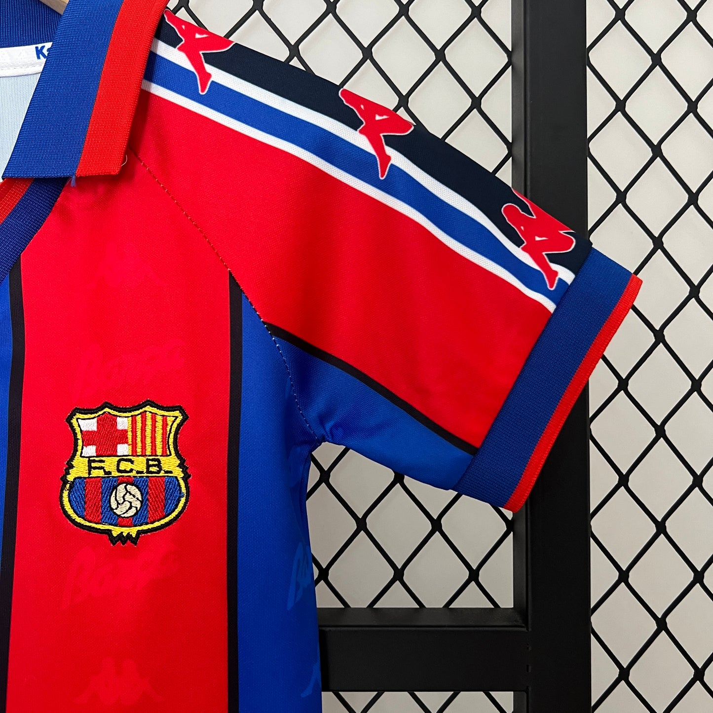 Camiseta Conjunto de Niño Retro de Fútbol Barcelona 1995-1997