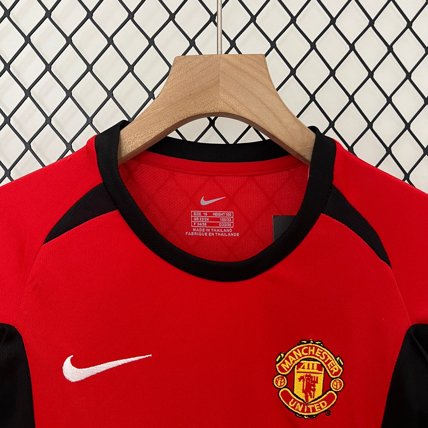 Camiseta Conjunto de Niño Retro de Fútbol Manchester United 2002-2004