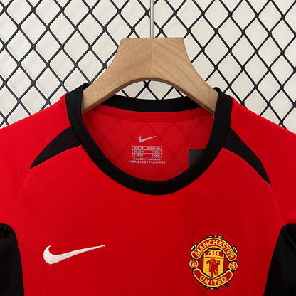 Camiseta Conjunto de Niño Retro de Fútbol Manchester United 2002-2004