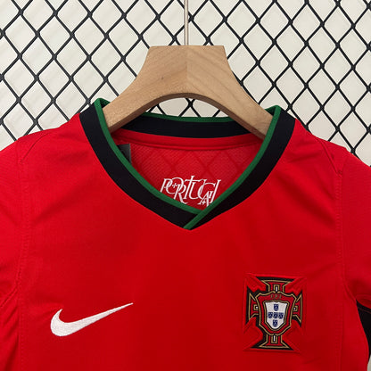 Conjunto de Fútbol para Niño Portugal 2024 Local