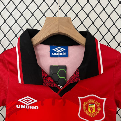 Camiseta Conjunto de Niño Retro de Fútbol Manchester United 1994-1996