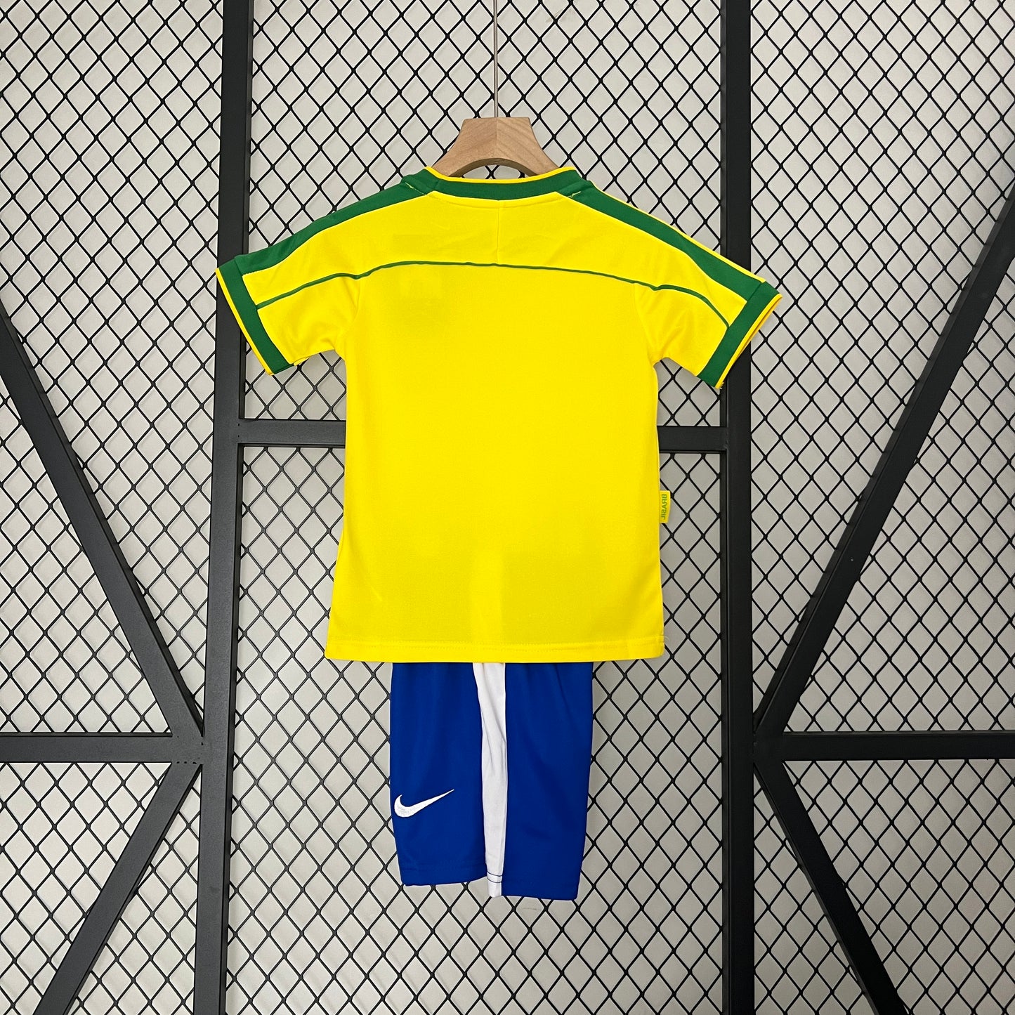 Camiseta Conjunto de Niño Retro de Fútbol Brasil 1998